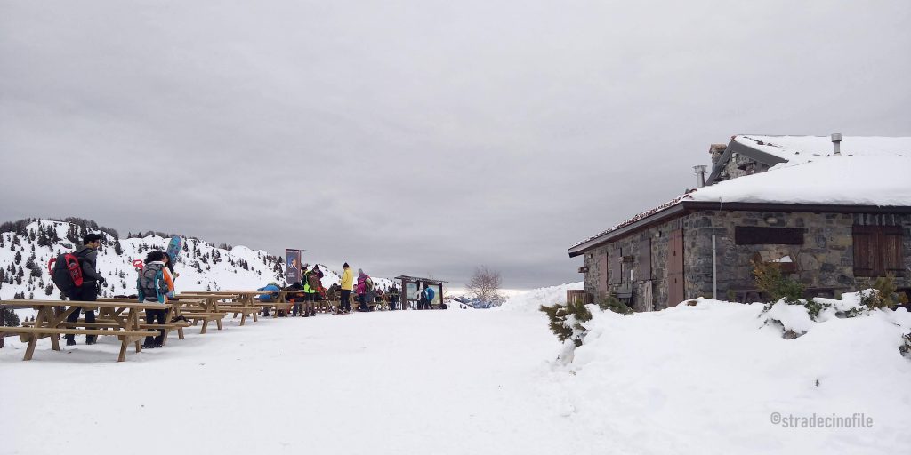 Paseggiando sulla neve con il cane, al monte Farno (BG)